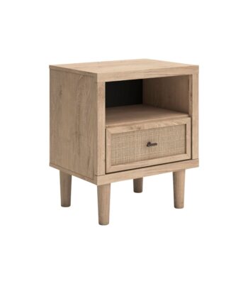 mesa de noche iluminada