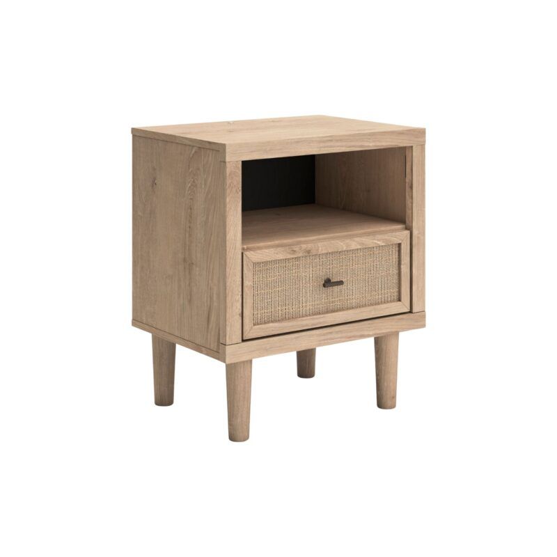 mesa de noche iluminada