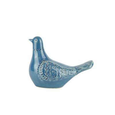 Escultura de Paloma Azul de 20cm