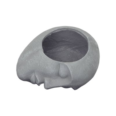 Macetero Cara Acostada Gris 35cm