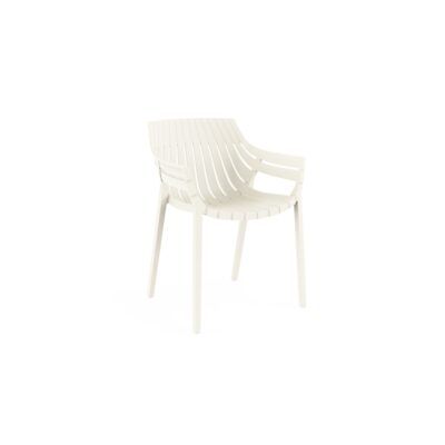 Silla C/Brazos SPRITZ Blanca