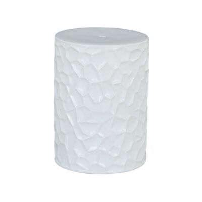 Banco Blanco de madera con diseño minimalista para salas modernas.