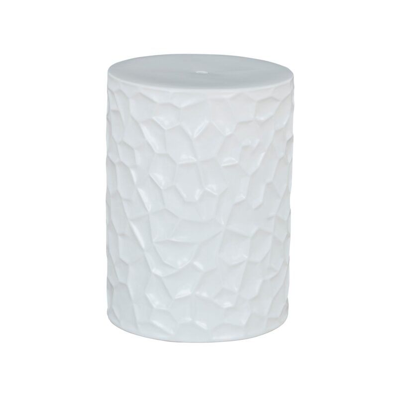 Banco Blanco de madera con diseño minimalista para salas modernas.