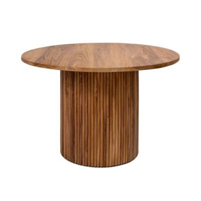 Mesa de comedor redonda en madera