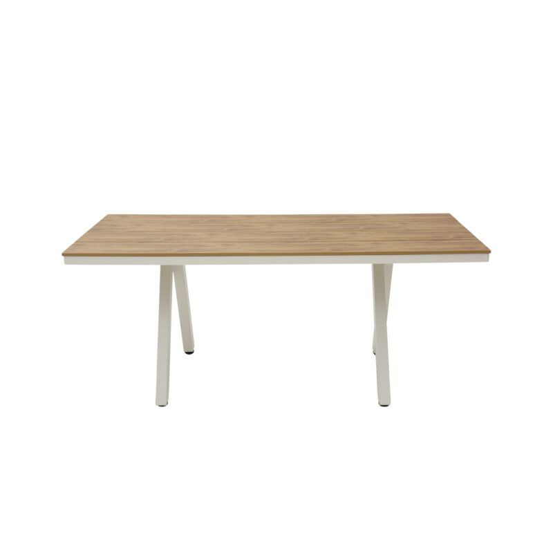 a table with legs and a wooden top