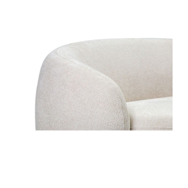 Sofá blanco de diseño moderno.